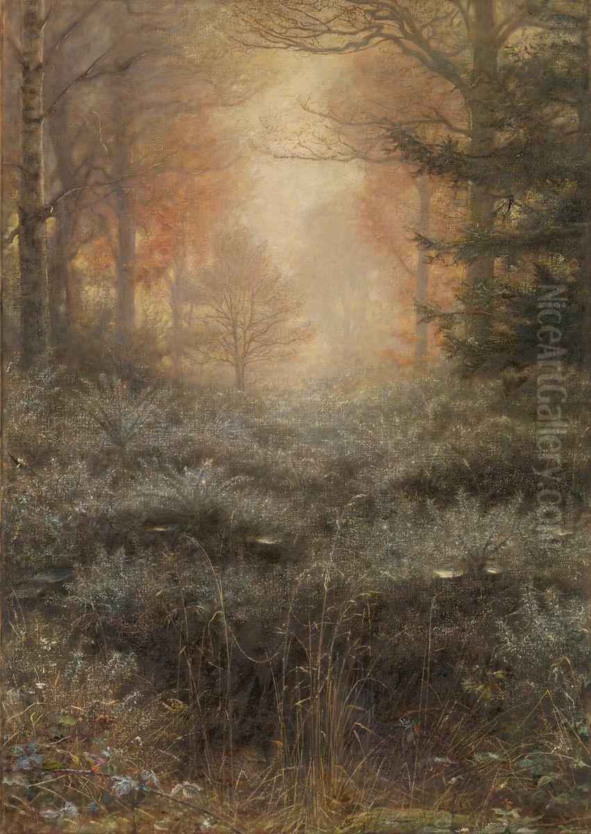 Dew-Drenched Furze Oil Painting by Sir John Everett Millais