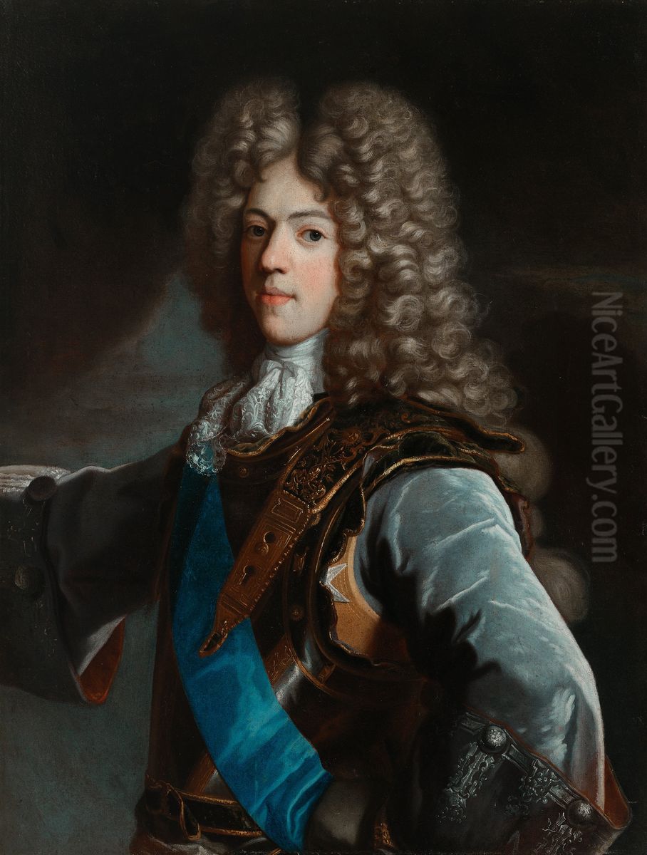 Portrait of Konstanty Wladyslaw Sobieski Oil Painting by Hyacinthe Rigaud