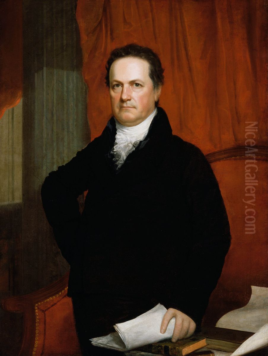 DeWitt Clinton Oil Painting by John Wesley Jarvis
