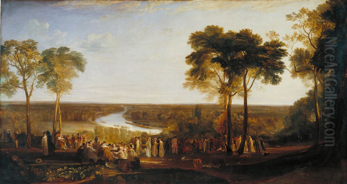Richmond Hill, on the Prince Regent's Birthday Oil Painting by J. M. W. Turner