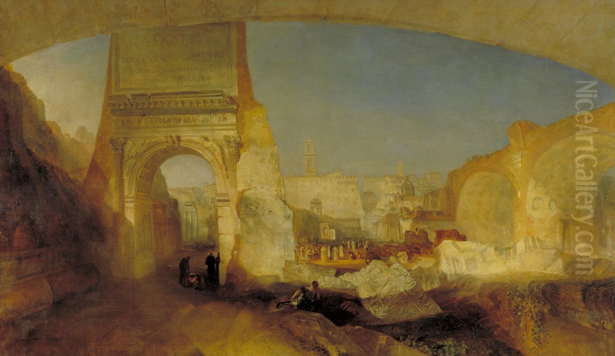 Forum Romanum, for Mr Soane's Museum Oil Painting by J. M. W. Turner