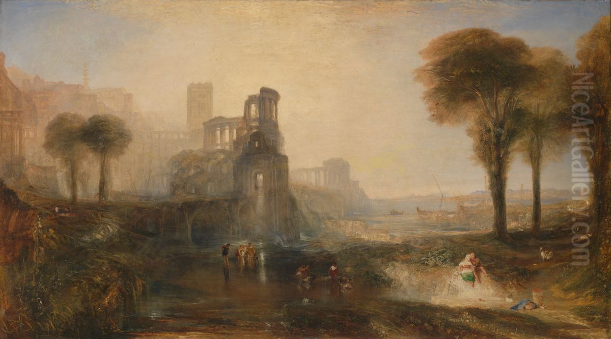 Caligula's Palace and Bridge Oil Painting by J. M. W. Turner