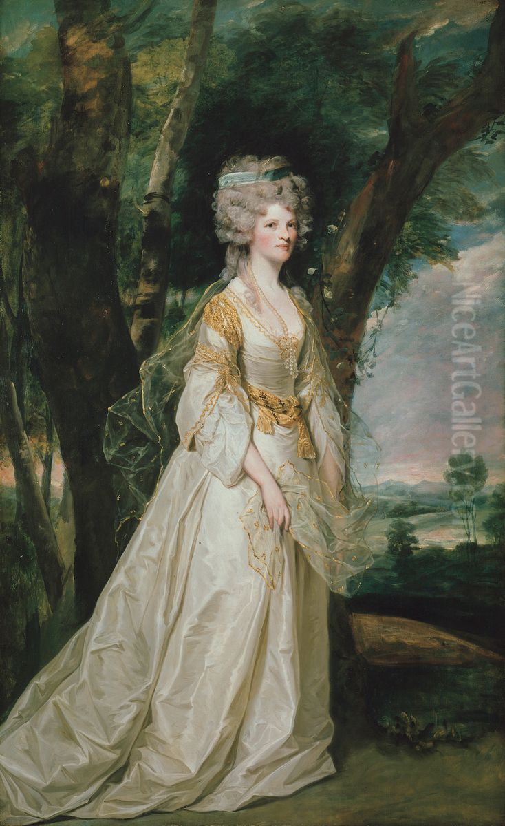 Lady Sunderlin Oil Painting by Of Sir Joshua Reynolds