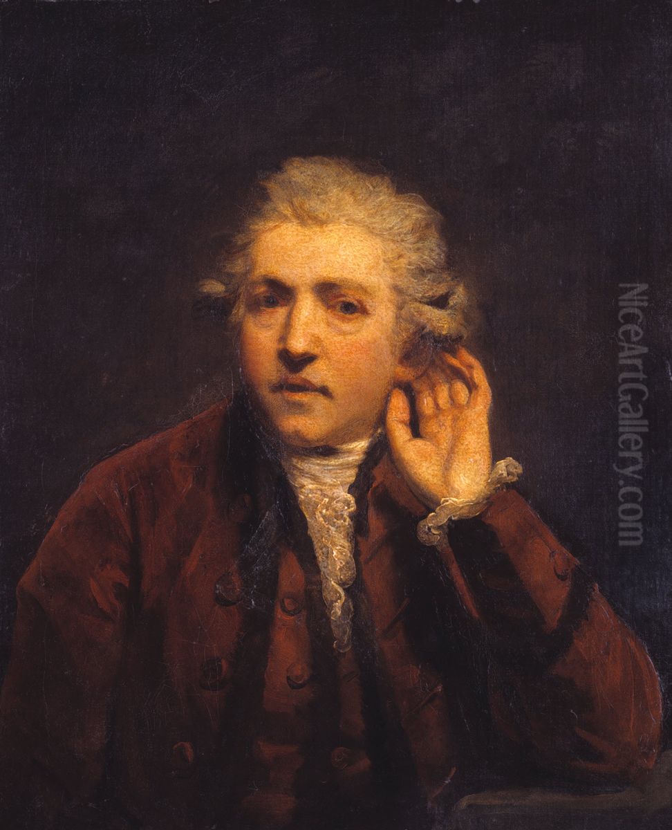 Self-Portrait as a Deaf Man Oil Painting by Of Sir Joshua Reynolds