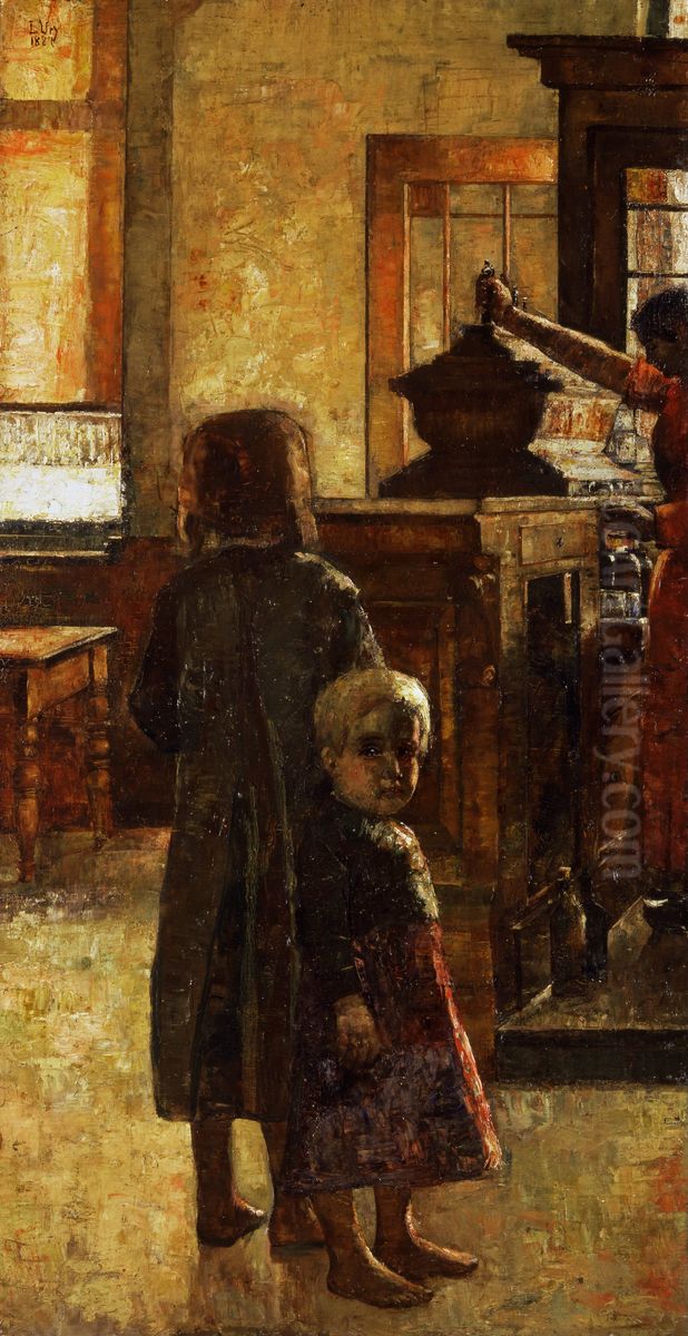 Flamische Schenke Oil Painting by Lesser Ury