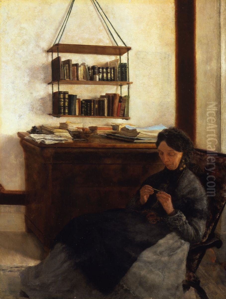 The Artist's Mother Oil Painting by Louis Eysen