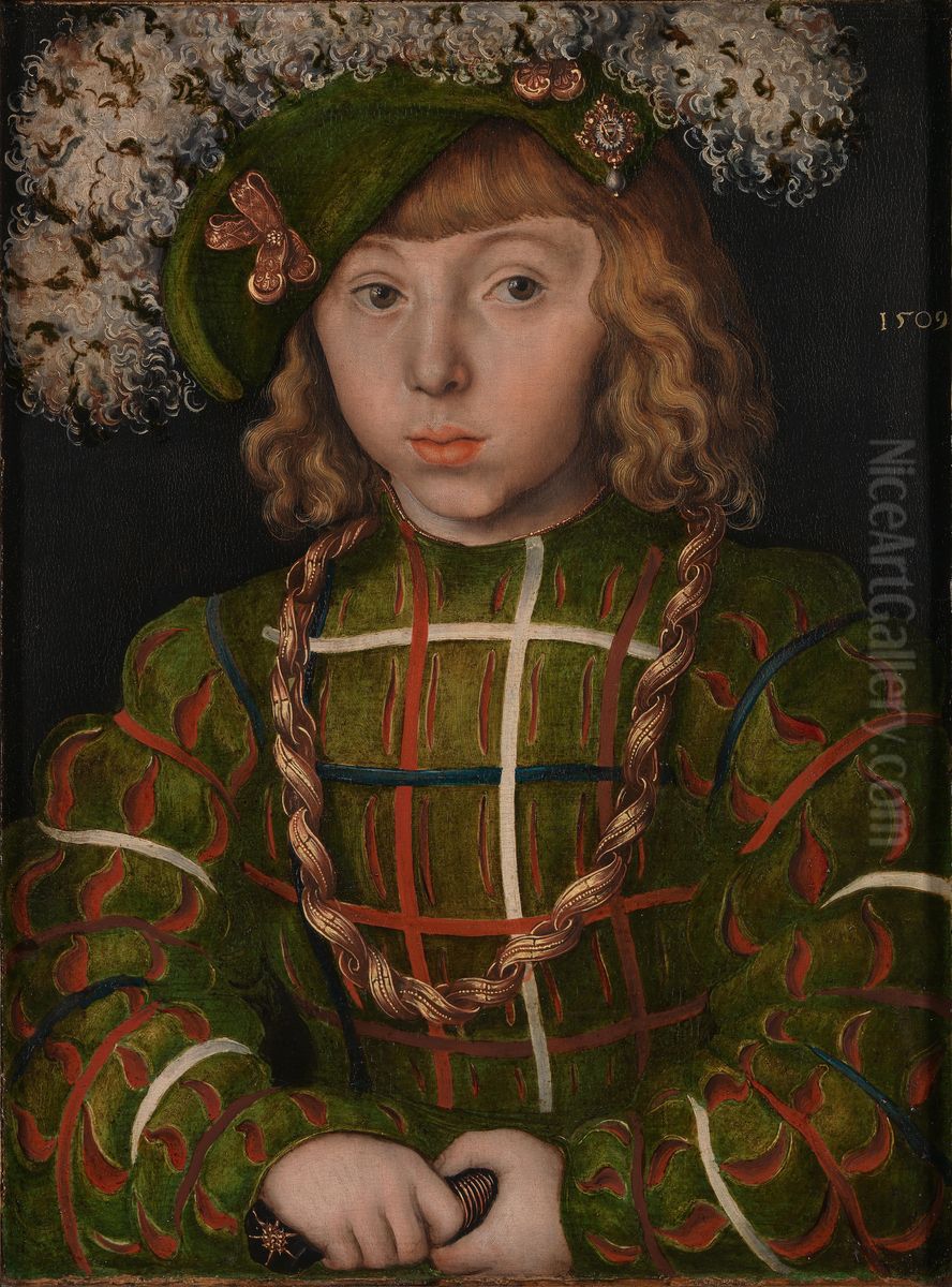 Portrait ofJohn Frederick I Oil Painting by Lucas Cranach the Elder