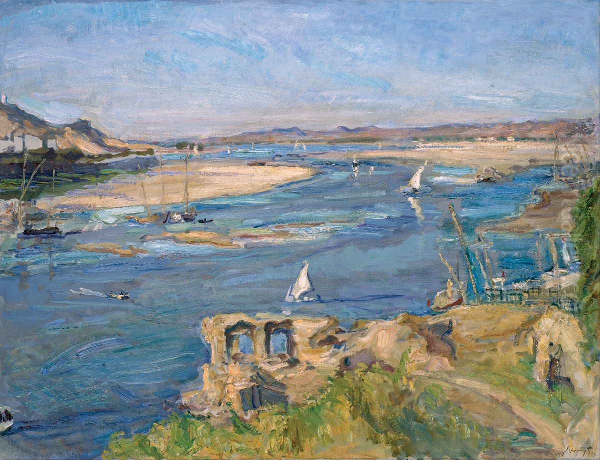 The Nile near Aswan Oil Painting by Max Slevogt