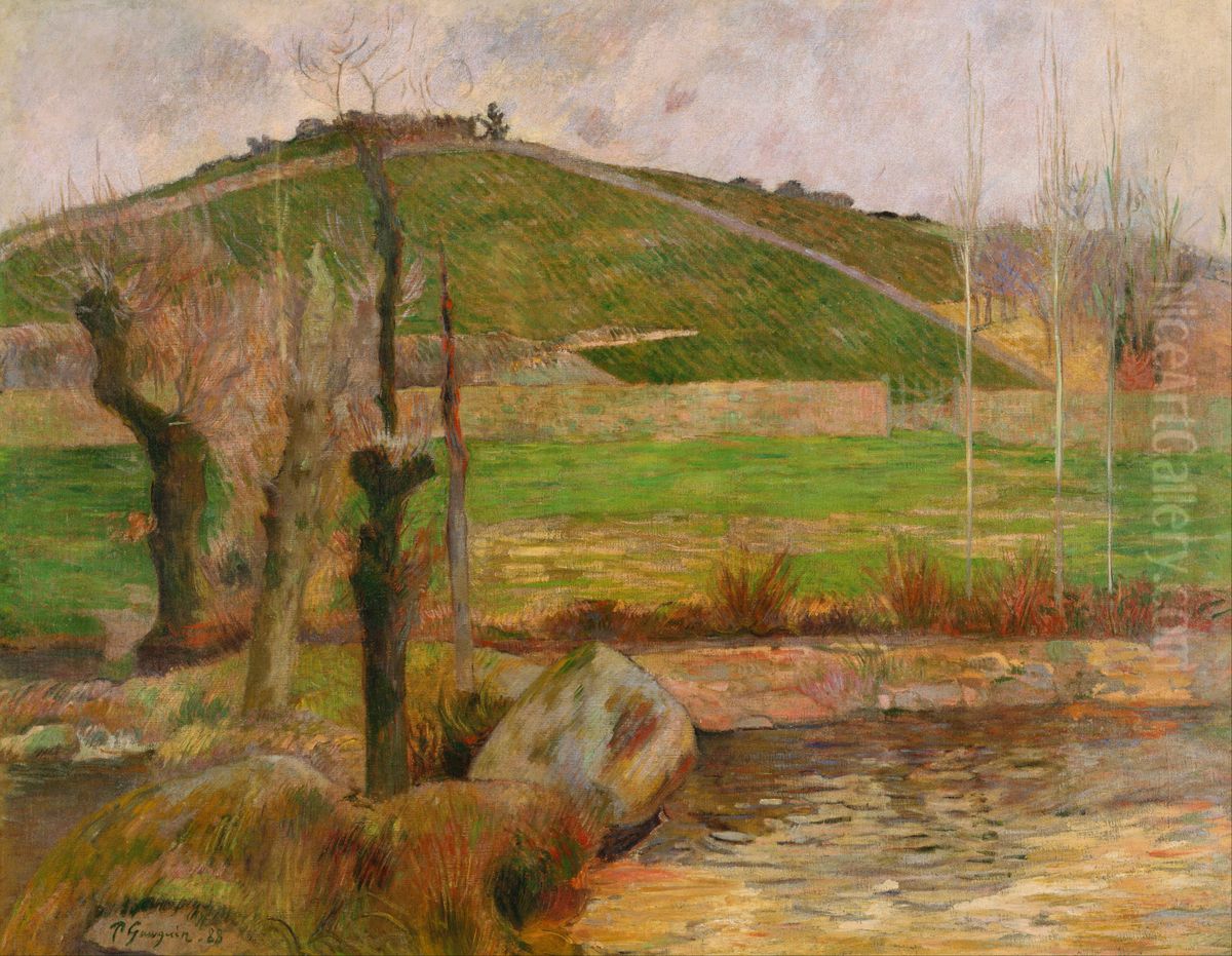 L'Aven en contre bas de la Montagne Sainte-Marguerite Oil Painting by Paul Gauguin