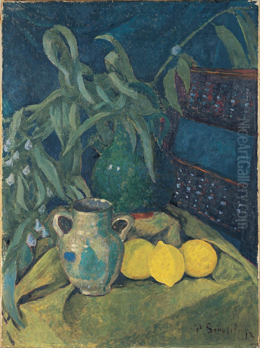 Synchronie en vert (Synchrony in Green) Oil Painting by Paul Serusier