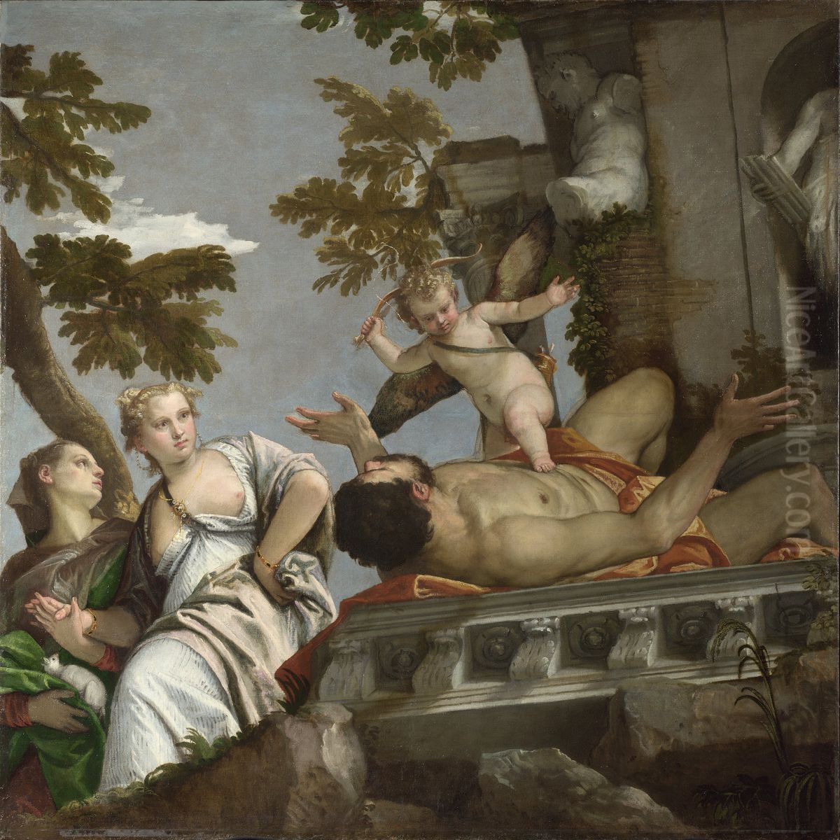Scorn Oil Painting by Paolo Veronese (Caliari)