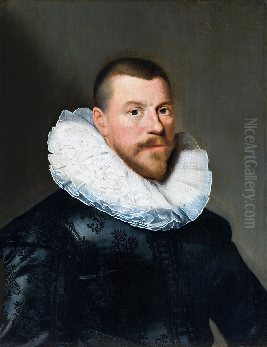 Portrait of a Middle-Aged Man Oil Painting by Paulus Moreelse
