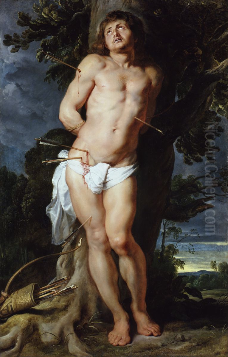 St. Sebastian Oil Painting by (studio of) Rubens, Peter Paul