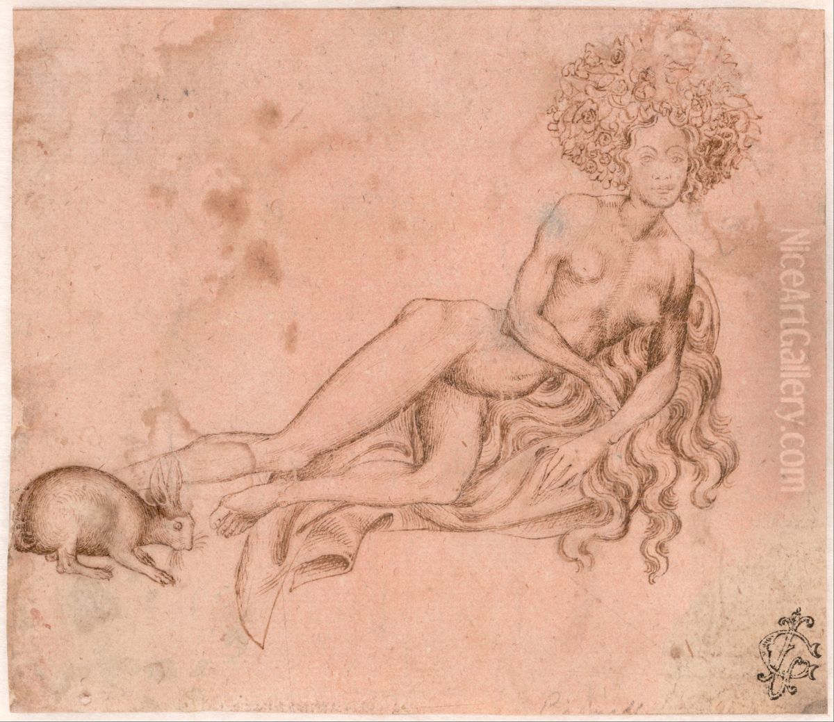 Allegory of Luxuria Oil Painting by Pisanello