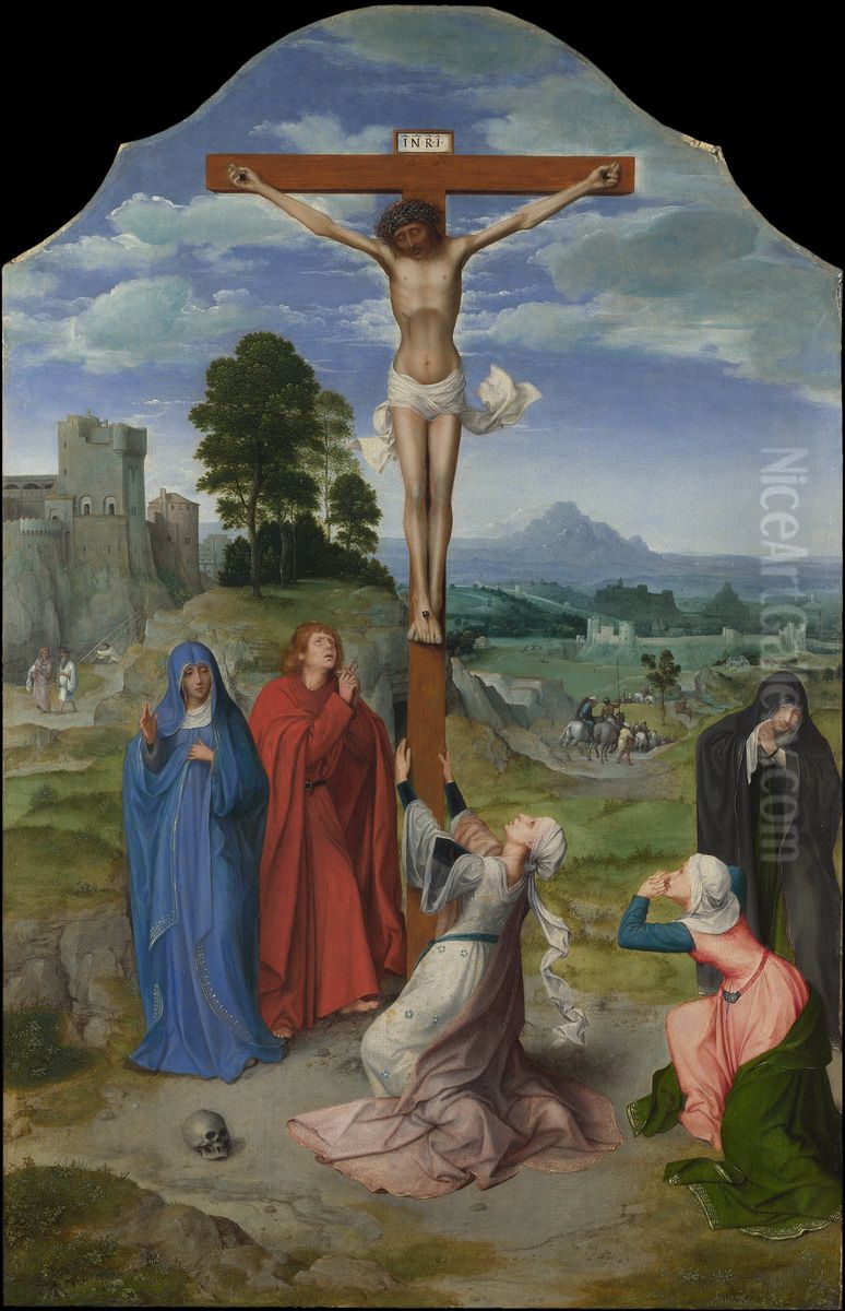 The Crucifixion Oil Painting by Quinten Metsys