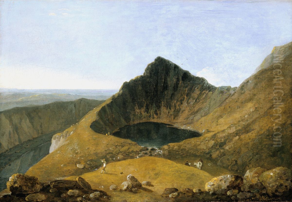 Llyn-y-Cau, Cader Idris Oil Painting by Richard Wilson