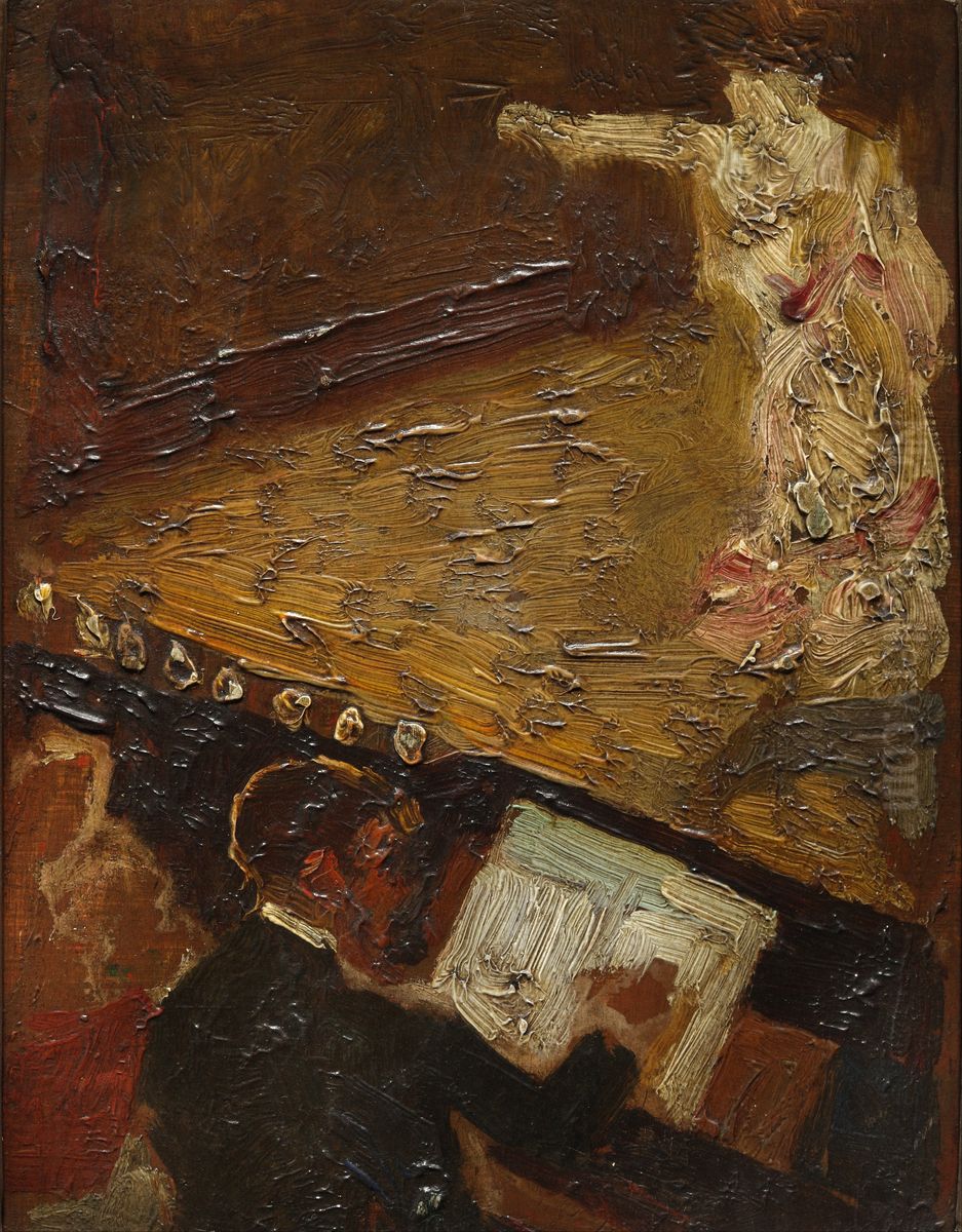 Paris Nocturne. The Singer Oil Painting by Carlos Baca-Flor