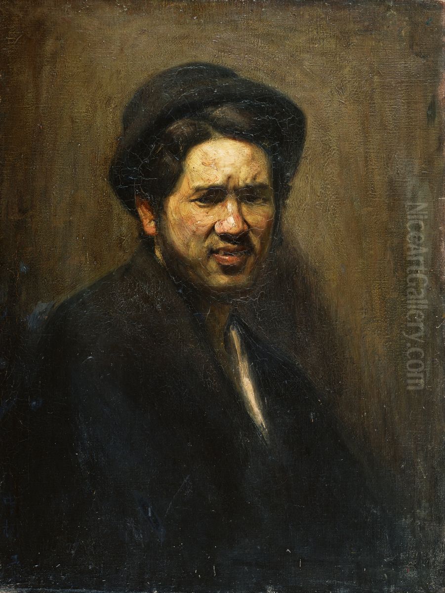 Self-Portrait Oil Painting by Nakamura Tsune