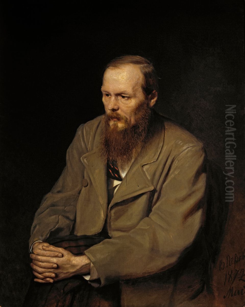 Portrait of Fedor Dostoyevsky Oil Painting by Vasily Perov