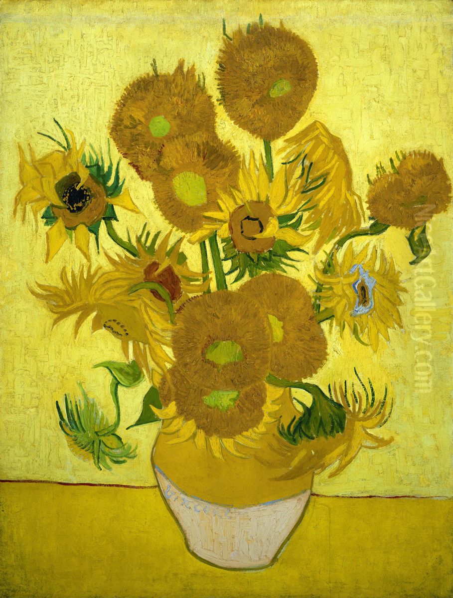 Zonnebloemen Oil Painting by Vincent Van Gogh