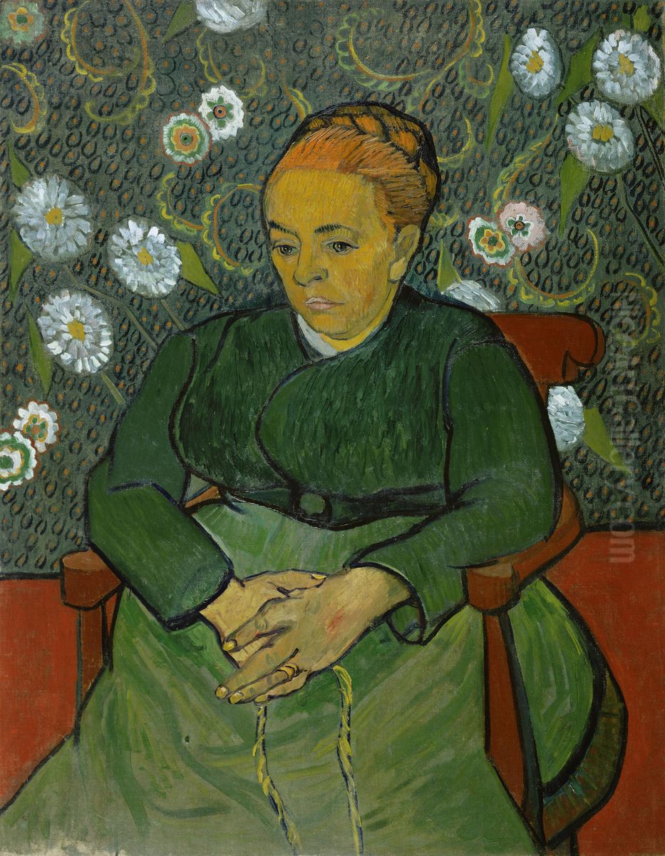 La Berceuse (Portrait of Madame Roulin) Oil Painting by Vincent Van Gogh