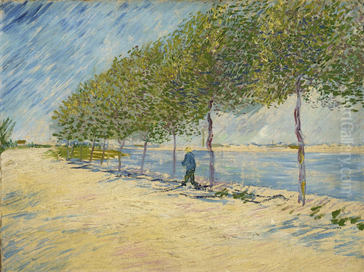 Along the Seine Oil Painting by Vincent Van Gogh