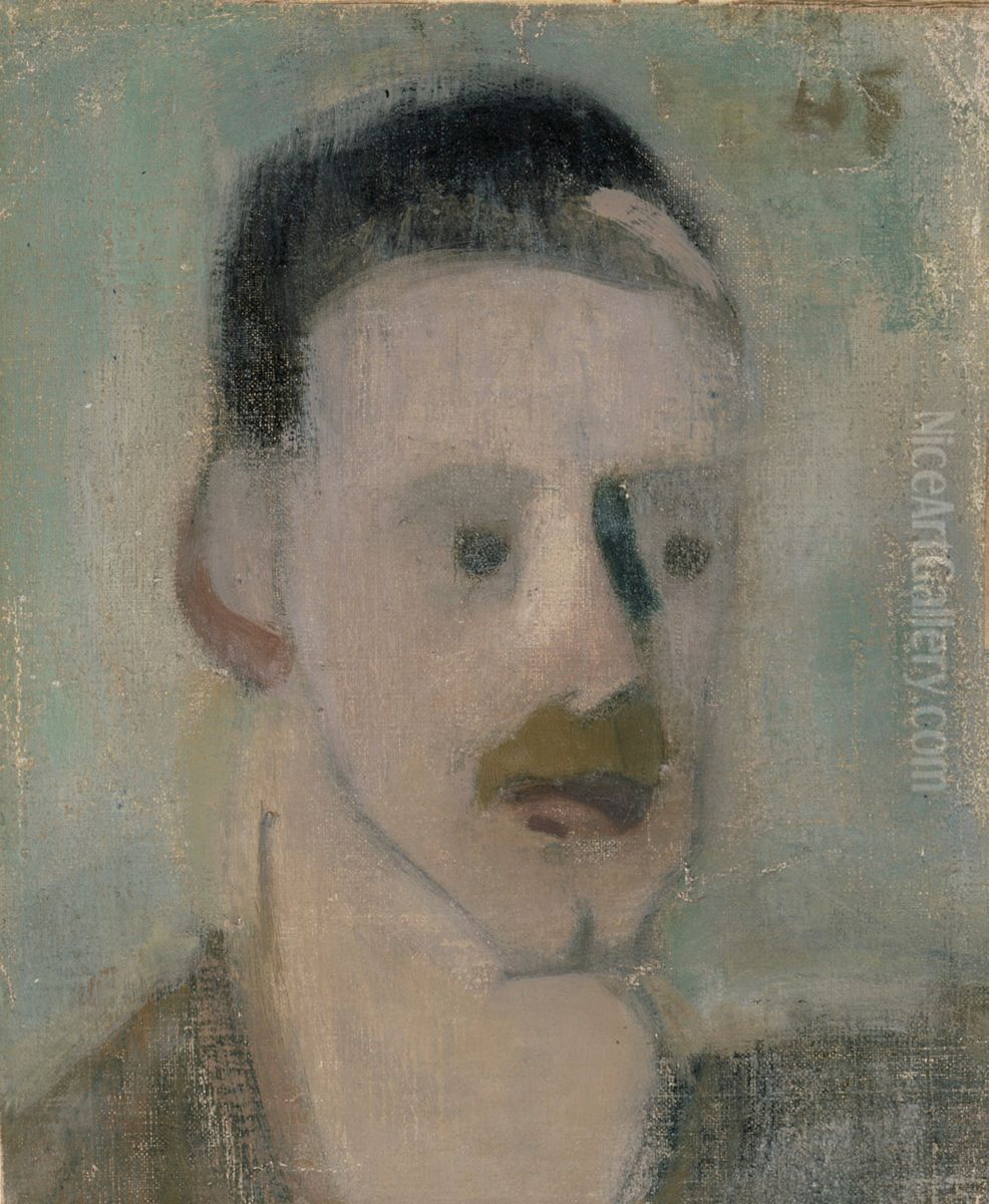 Einar Reuter III Oil Painting by Helene Schjerfbeck