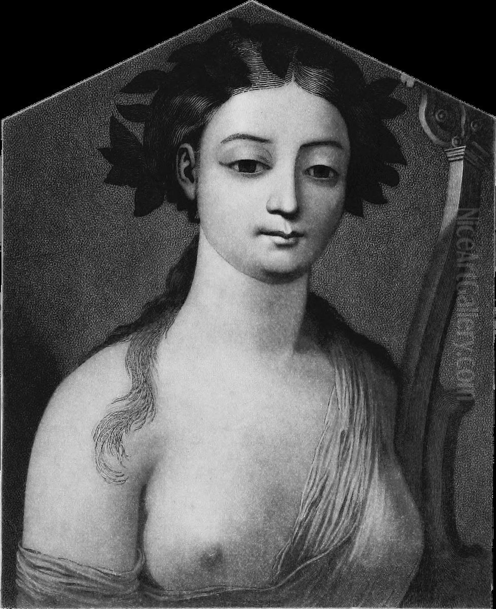 Muse of Cortona Oil Painting by John Sartain