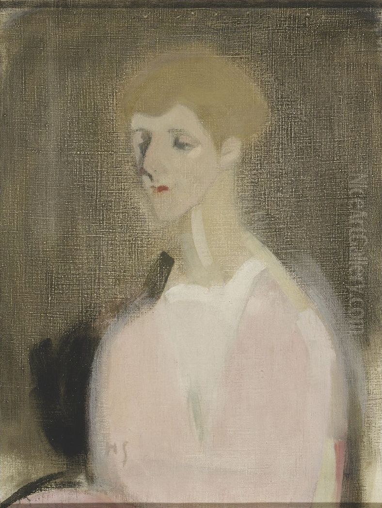 Emigrant Oil Painting by Helene Schjerfbeck