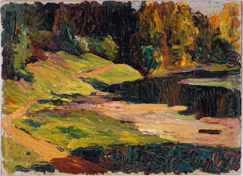 Akhtyrka, Park Oil Painting by Wassily Kandinsky