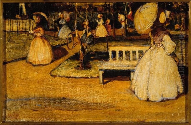 Clear Air Oil Painting by Wassily Kandinsky