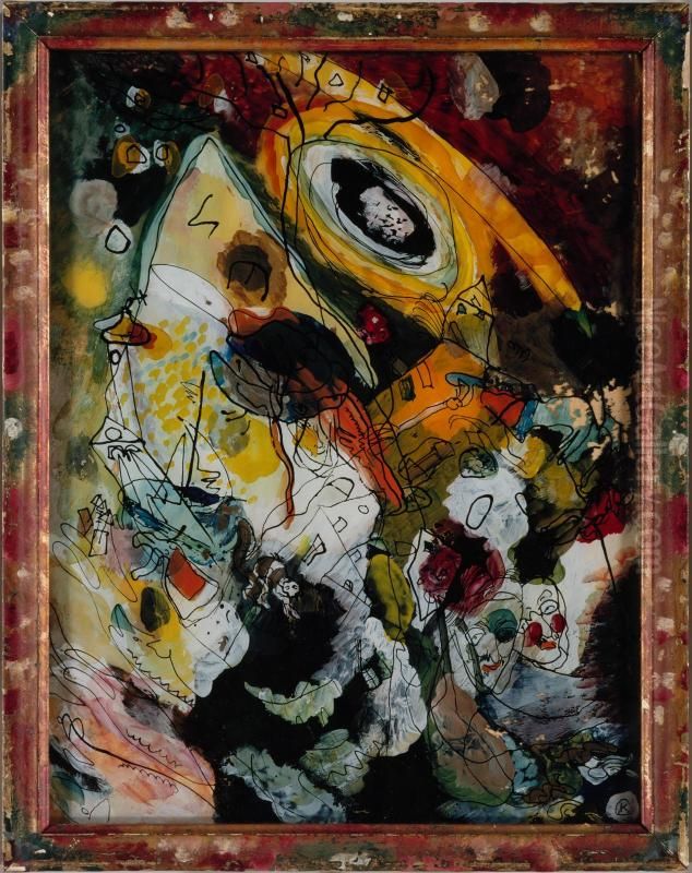 Picture with Pince-nez Oil Painting by Wassily Kandinsky