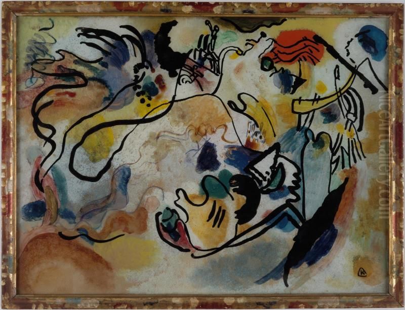 Judgement Day Oil Painting by Wassily Kandinsky