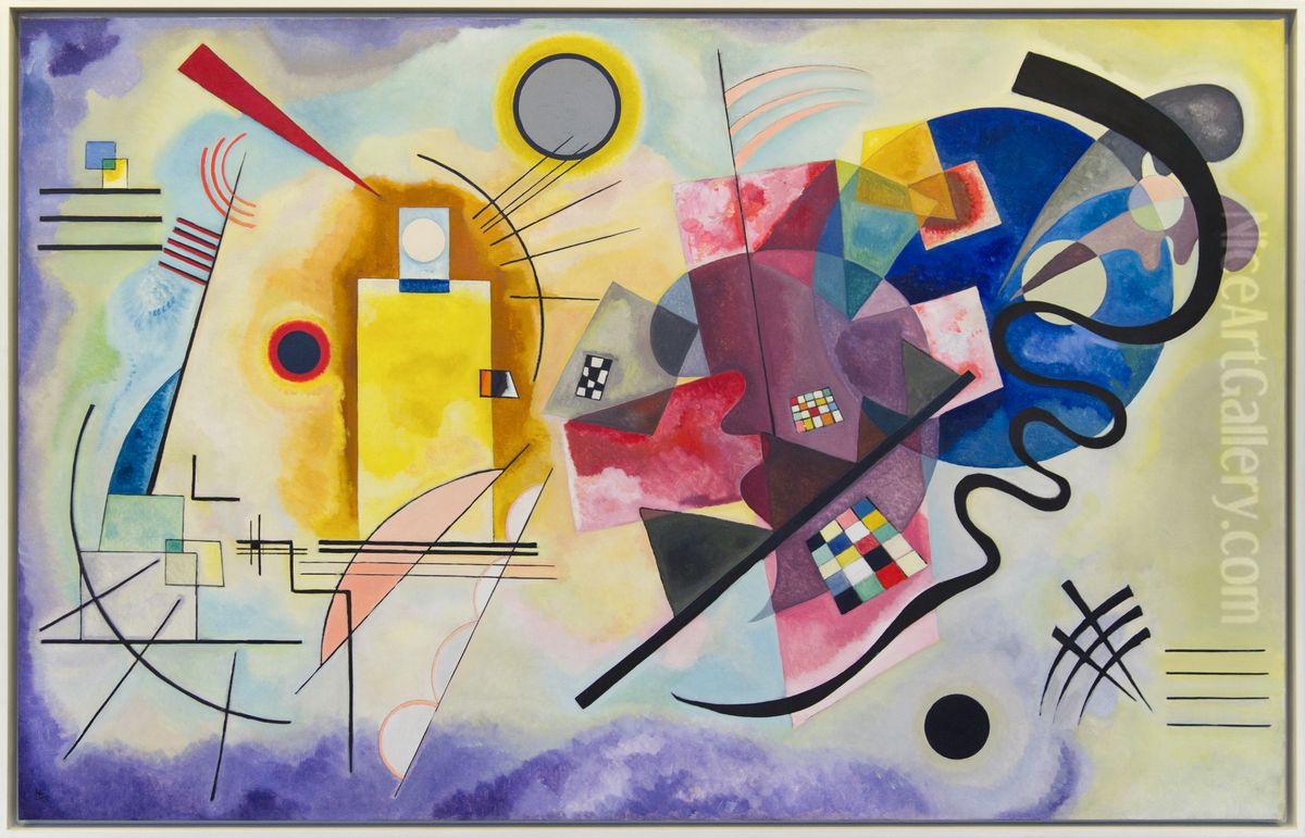 Yellow-Red-Blue Oil Painting by Wassily Kandinsky