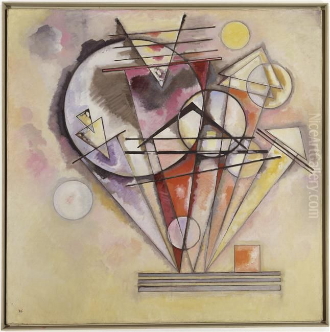 On the Points Oil Painting by Wassily Kandinsky