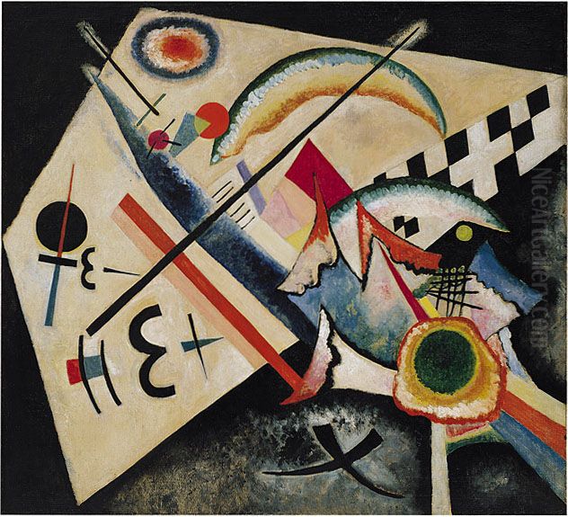 White Cross Oil Painting by Wassily Kandinsky