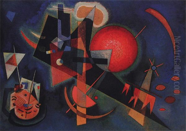 In Blue Oil Painting by Wassily Kandinsky