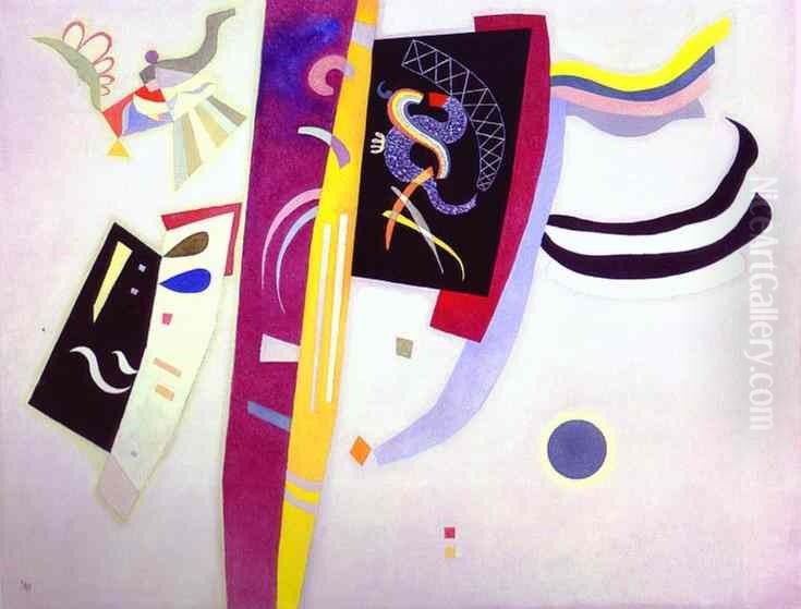 Orange Violet Oil Painting by Wassily Kandinsky