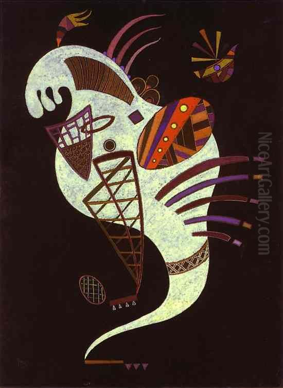 White Figure Oil Painting by Wassily Kandinsky
