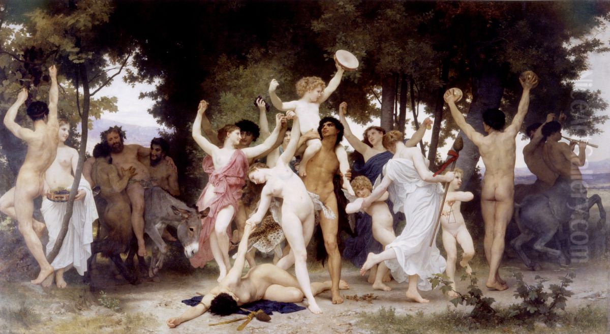 The Youth of Bacchus Oil Painting by William-Adolphe Bouguereau