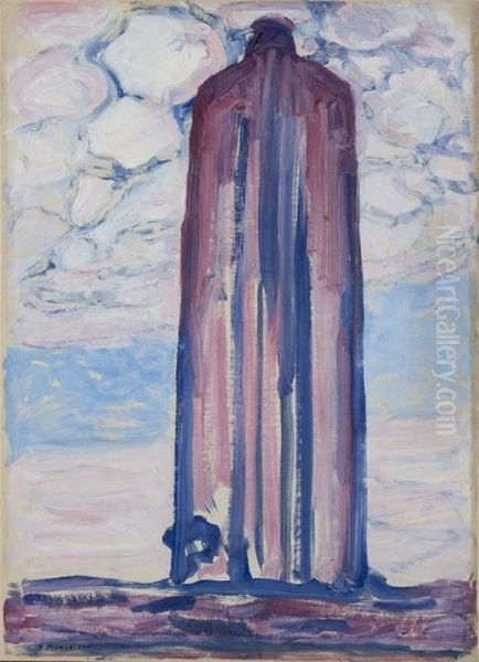 Lighthouse near Westkapelle Oil Painting by Piet Mondrian
