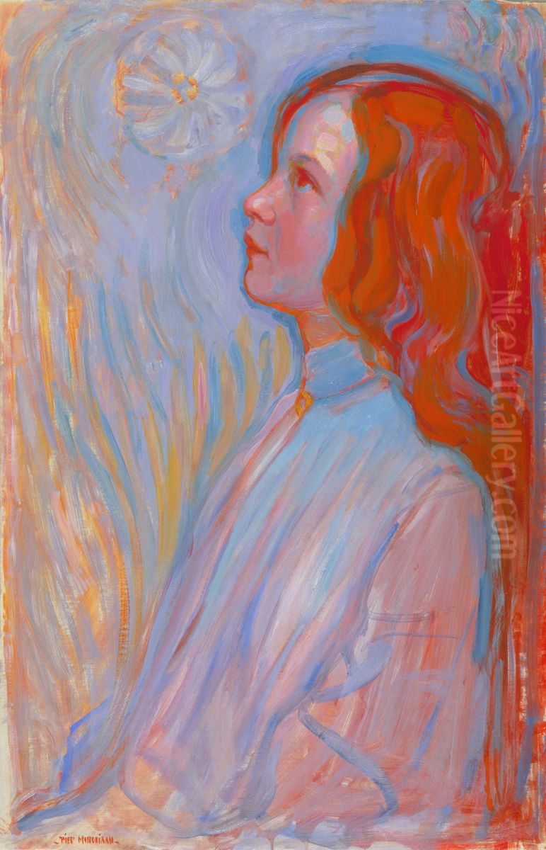 Devotion Oil Painting by Piet Mondrian