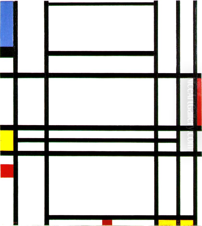 Composition no. 10 Oil Painting by Piet Mondrian