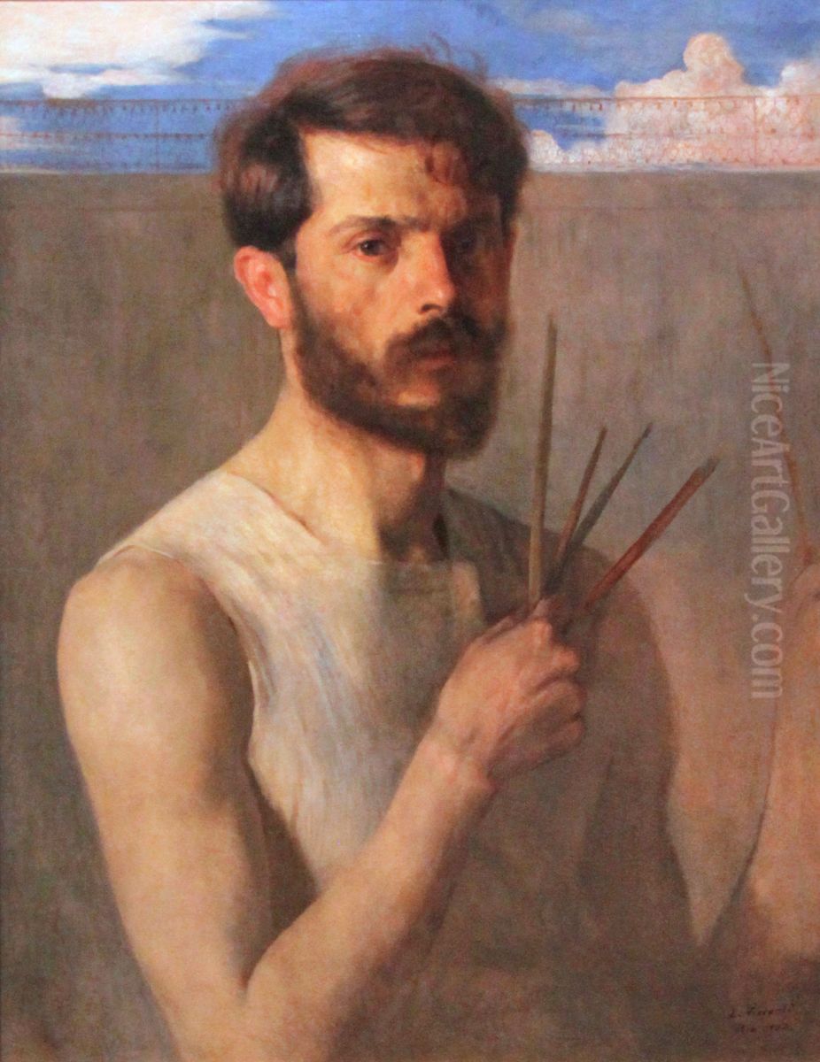 Autorretrato Oil Painting by Eliseu Visconti