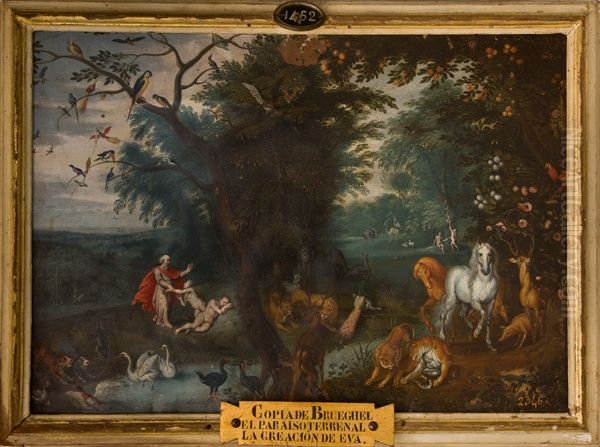 The Temptation of Eve Oil Painting by Jan Brughel