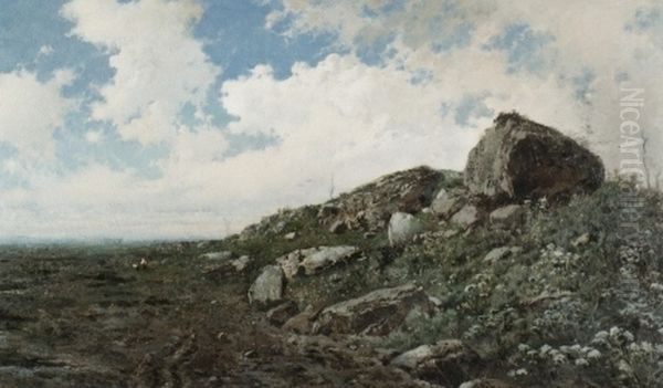 Pestum Oil Painting by Baldomero Galofre Jimenez