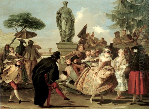 The Minuet Oil Painting by Giovanni Domenico Tiepolo