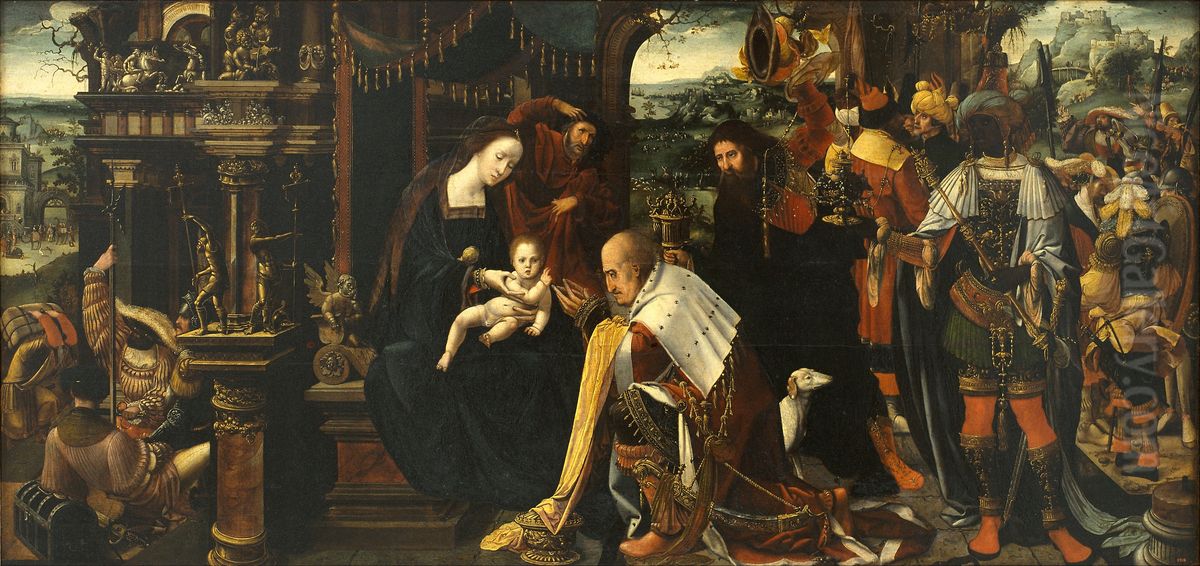 Epiphany Oil Painting by Master of the Antwerp Adoration
