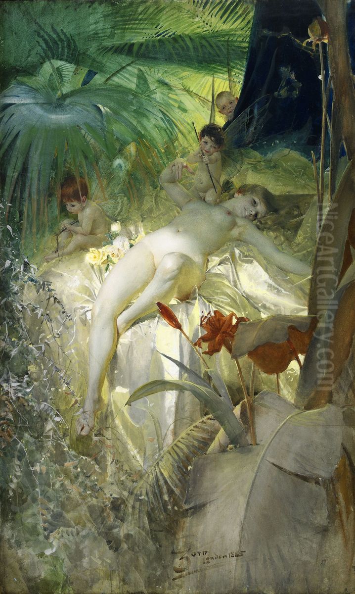 The Love Nymph Oil Painting by Anders Zorn