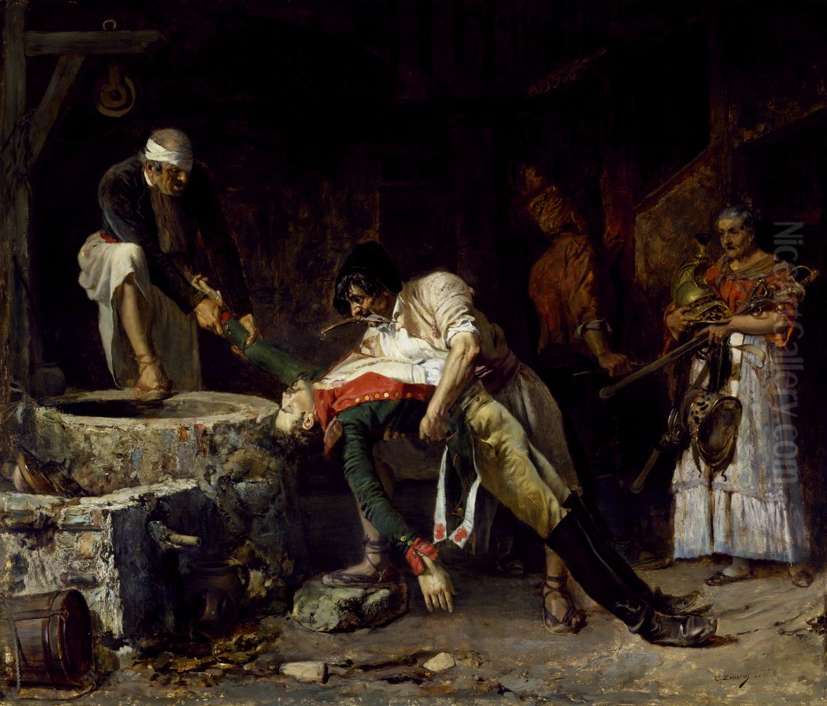Spain 1812, French Occupation Oil Painting by Eduardo Zamacois y Zabala